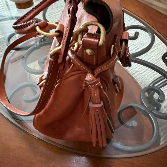 Dooney and Bourke Brown Leather Satchel Gently Used Beautiful Leather - Picture 3 of 8